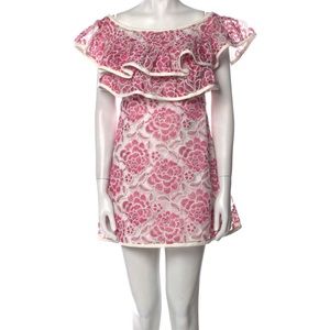 ALEXIS pink lace dress